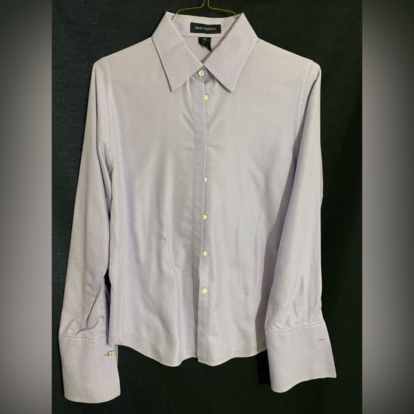 Pink Tartan Tops - Pink Tartan- women’s dress shirt with cuff links